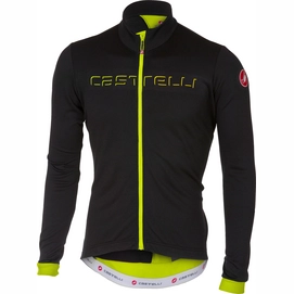 Vest Castelli Men Fondo FZ Light Black Yellow Fluo