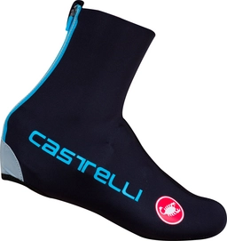 Overschoen Castelli Men Diluvio C Shoecover 16 Black Sky Blue