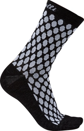 Radsocke Castelli Sfida 13 Socke Weiß Schwarz Damen