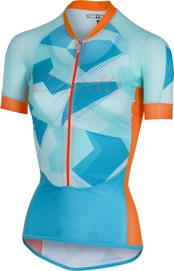 Fietsshirt Castelli Women Climber's Sky Blue Orange Fluo