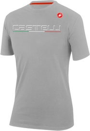 T-Shirt Castelli Classic Melange Light Grey Herren