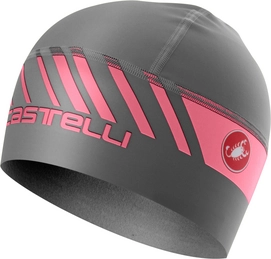 Hoofdband Castelli Men Arrivo III Thermo Skully Dark Gray Giro Pink