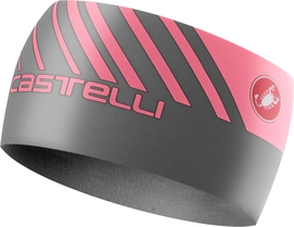 Hoofdband Castelli Men Arrivo III Thermo Headband Dark Gray Giro Pink