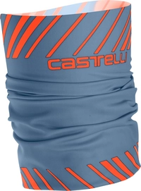Hoofdband Castelli Men Arrivo III Thermo Head Thingy Light Steel Blue Orange