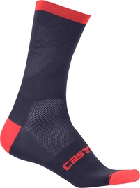 Fietssok Castelli Men Ruota 13 Dark Steel Blue Red
