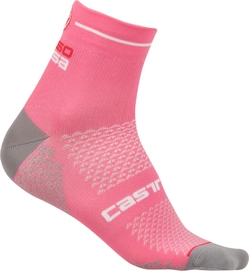 Fietssok Castelli Men Rosa Corsa 2 Giro Pink