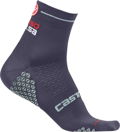 Radsocke Castelli Rosa Corsa 2 Dark St Blue A Blue Damen
