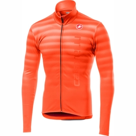 Fietsshirt Castelli Men Scossa Jersey Full Zip Orange