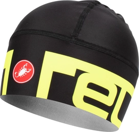 Stirnband Castelli Viva II Thermo Skully Black Yellow Fluo Herren
