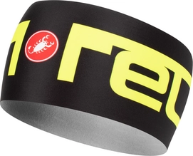 Stirnband Castelli Viva II Thermo Headband Black Yellow Fluo Herren