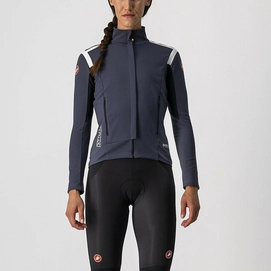 Veste de Cyclisme Castelli Women Perfetto Ros W Long Sleeve Dark Steel Blue Soft Pink-XL