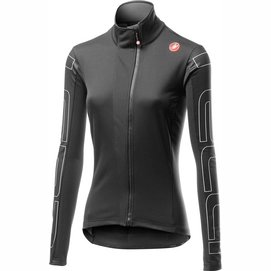 Veste de Cyclisme Castelli Women Transition Jacket Light Black Ivory