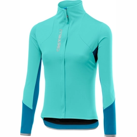 Fietsshirt Castelli Women Trasparente 4 Jersey Full Zip Glacier Lake