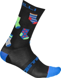 Fietssok Castelli Men Pazzo 18 Sock Black