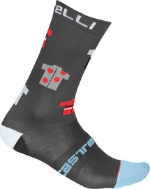 Fietssok Castelli Men Pazzo 18 Sock Dark Gray