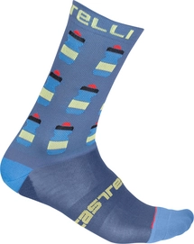 Fietssok Castelli Men Pazzo 18 Sock Light Steel Blue