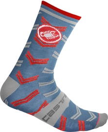 Fietssok Castelli Men Transition 18 Sock Light Steel Blue