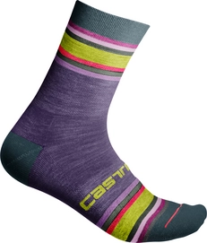 Fahrradsocke Castelli Striscia 13 Sock Purple Herren