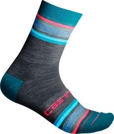 Fietssok Castelli Men Striscia 13 Sock Dress Blue