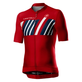 Fahrradshirt Castelli Hors Categorie Jersey Red Herren-XS
