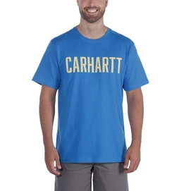 T-Shirt Carhartt Men Southern Block Logo S/S Bolt Blue