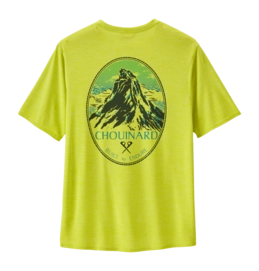 T-Shirt Patagonia Homme Cap Cool Daily Graphic Shirt - Lands Chouinard Crest Phosphorus Green X/Dye