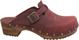 Clog Sanita Wood Kristel Open Bordeaux Damen