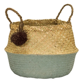 Basket Kidsdepot PomPom Seagreen Size M