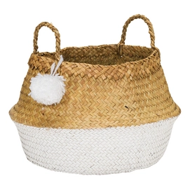 Basket Kidsdepot PomPom White Size L
