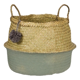 Basket Kidsdepot PomPom Seagreen Size L