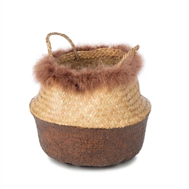 Basket Kidsdepot Fera L Seagrass Natural Brown