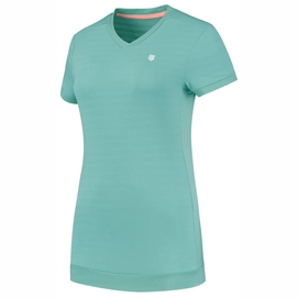 Tennisshirt K Swiss Hypercourt V-Neck Top Damen Nile Blue