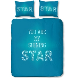 Dekbedovertrek Good Morning Star Blauw Katoen