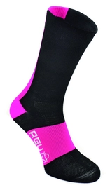 Wielrensokken AGU Linea Winter Zwart Roze