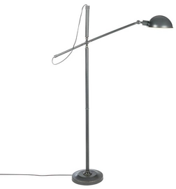 Vloerlamp Riverdale Luca Donkergrijs 146 cm
