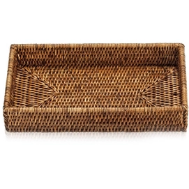 Soap Dish Decor Walther Basket Rectangle Rattan Dark 16 cm