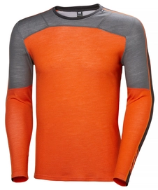 Ondershirt Helly Hansen Men Lifa Merino Crew Bright Orange