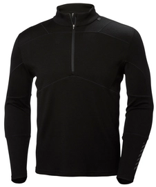 Ondershirt Helly Hansen Men Lifa Merino 1/2 Zip Black