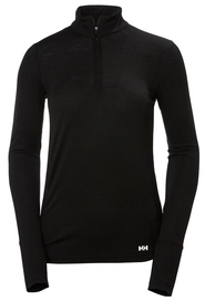 Ondershirt Helly Hansen Women Merino Mid 1/2 Zip Black