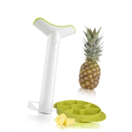 Pineapple Slicer & Wedger Tomorrow's Kitchen Medium J-Hook Plastic Green