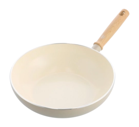 Wok GreenChef Nordics Wok avec Revêtement Antiadhésif en Céramique 28 cm