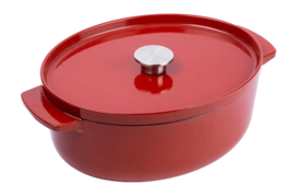 Cocotte KitchenAid Fonte Ovale Empire Red 30 cm