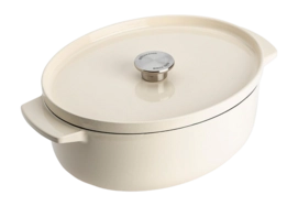 Bräter KitchenAid Gusseisen Oval Cream 30 cm