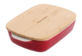Mittelgroße Auflaufform mit Deckel KitchenAid Empire Red