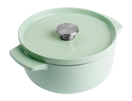Braadpan KitchenAid Cast Iron Pistachio 22 cm