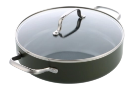 Cooking Pan Dagelijkse Kost By Jeroen Meus With Ceramic Non-Stick Coating With Lid 28 cm
