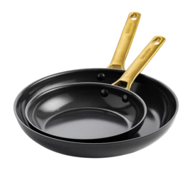 Pan Set GreenPan Padova Reserve Black With Ceramic Nonstick Coating (2 pc)