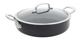 Padella per saute in Alluminio con coperchio GreenPan Barcelona Ø 30 cm / 4,8 L, Nero