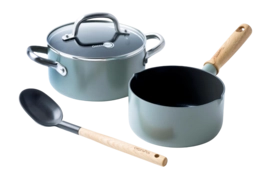 Pannenset Greenpan Mayflower Met Keramische Antikleeflaag 20 cm & 16 cm (4-delig)