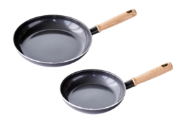 Pannenset Greenchef Vintage Met Keramische Antikleeflaag (2-delig)